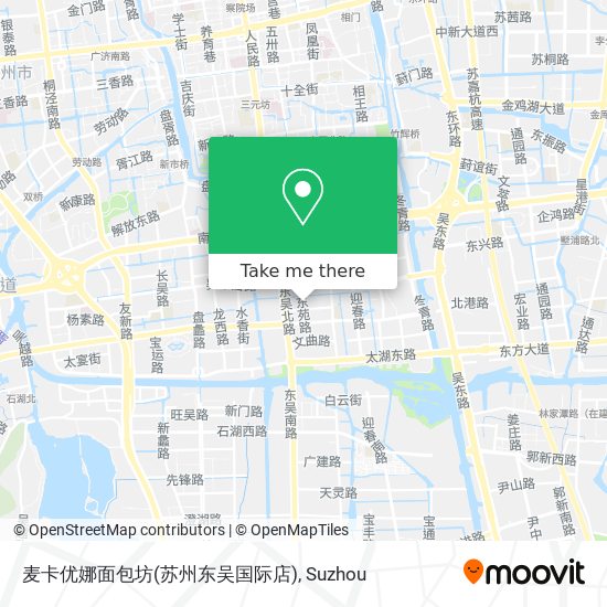 麦卡优娜面包坊(苏州东吴国际店) map