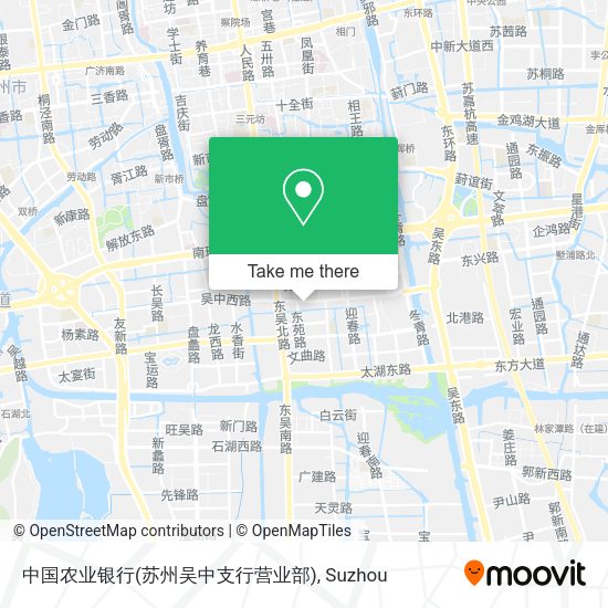中国农业银行(苏州吴中支行营业部) map