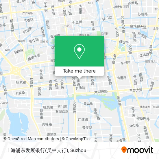 上海浦东发展银行(吴中支行) map