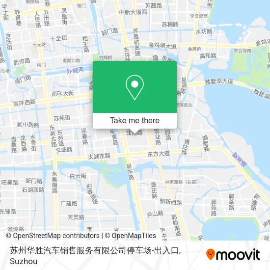 苏州华胜汽车销售服务有限公司停车场-出入口 map