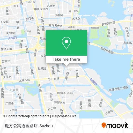 魔方公寓通园路店 map