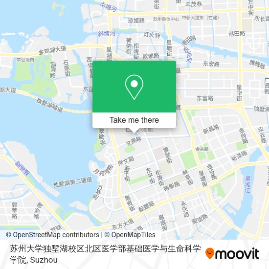 苏州大学独墅湖校区北区医学部基础医学与生命科学学院 map