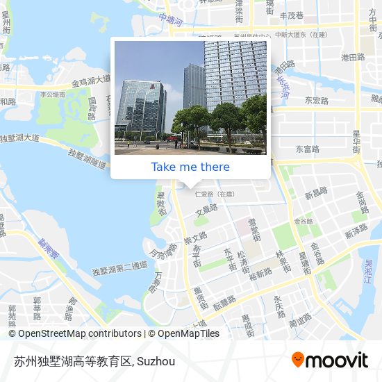 苏州独墅湖高等教育区 map