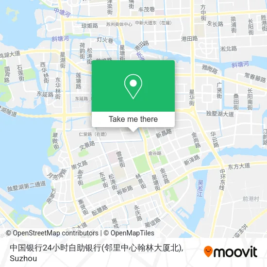 中国银行24小时自助银行(邻里中心翰林大厦北) map