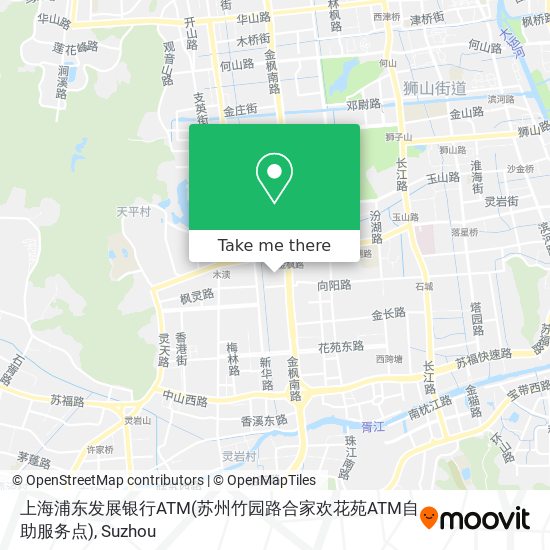 上海浦东发展银行ATM(苏州竹园路合家欢花苑ATM自助服务点) map
