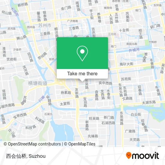 西会仙桥 map