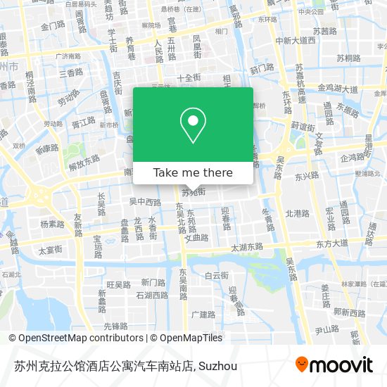 苏州克拉公馆酒店公寓汽车南站店 map