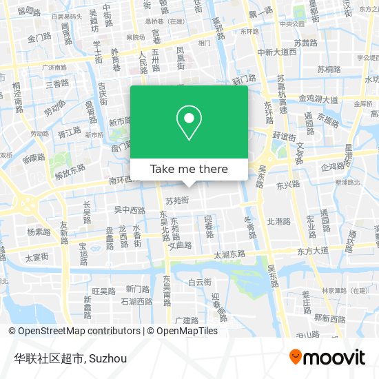 华联社区超市 map