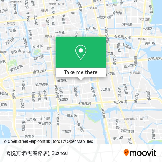 喜悦宾馆(迎春路店) map