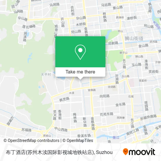 布丁酒店(苏州木渎国际影视城地铁站店) map