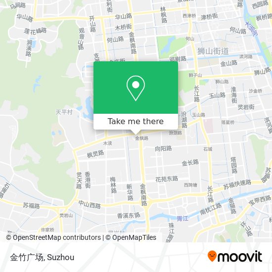 金竹广场 map
