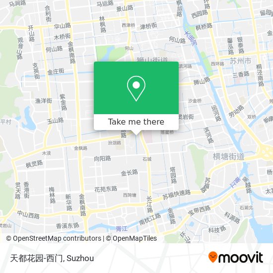 天都花园-西门 map