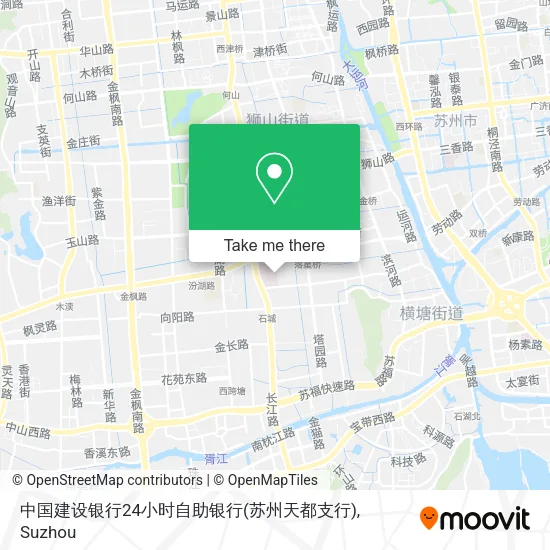 中国建设银行24小时自助银行(苏州天都支行) map