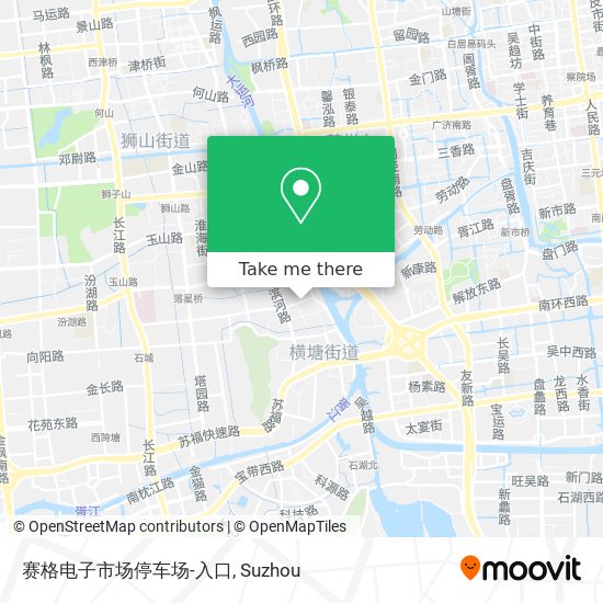 赛格电子市场停车场-入口 map
