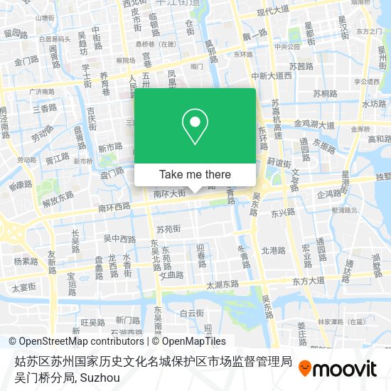 姑苏区苏州国家历史文化名城保护区市场监督管理局吴门桥分局 map