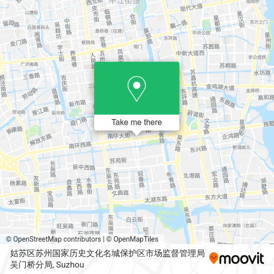 姑苏区苏州国家历史文化名城保护区市场监督管理局吴门桥分局 map