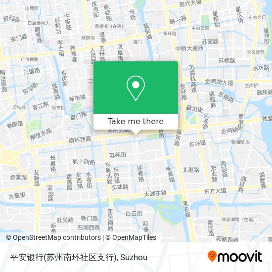 平安银行(苏州南环社区支行) map