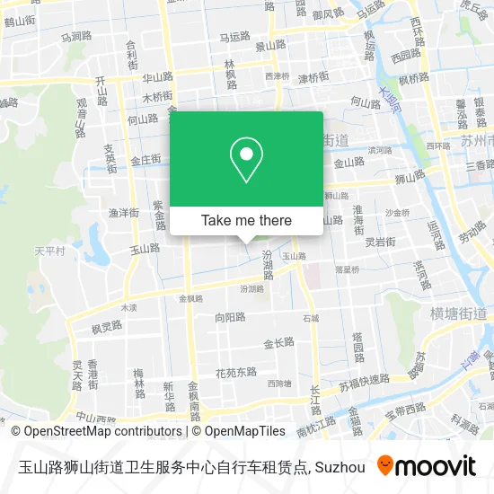 玉山路狮山街道卫生服务中心自行车租赁点 map
