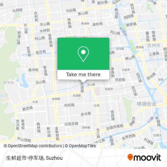 生鲜超市-停车场 map