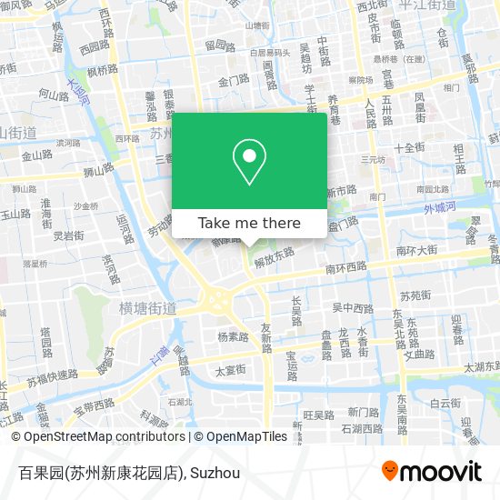 百果园(苏州新康花园店) map