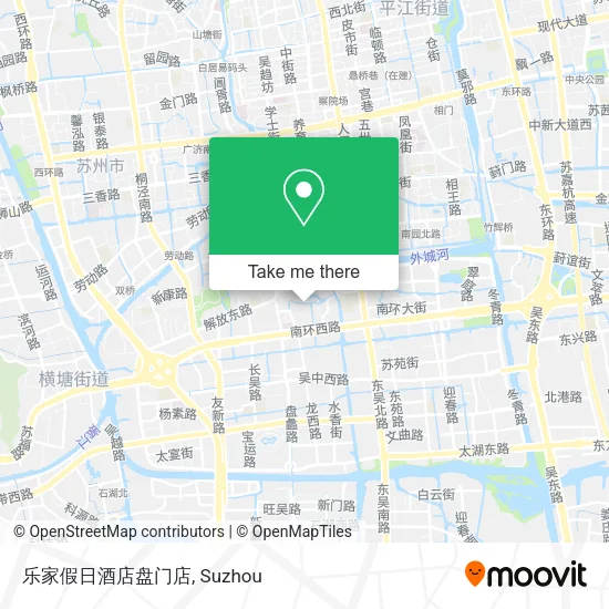乐家假日酒店盘门店 map