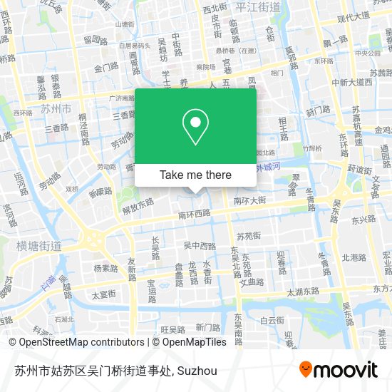苏州市姑苏区吴门桥街道事处 map