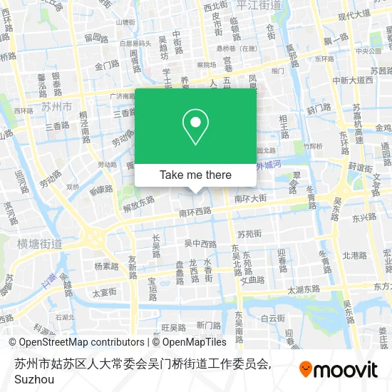 苏州市姑苏区人大常委会吴门桥街道工作委员会 map