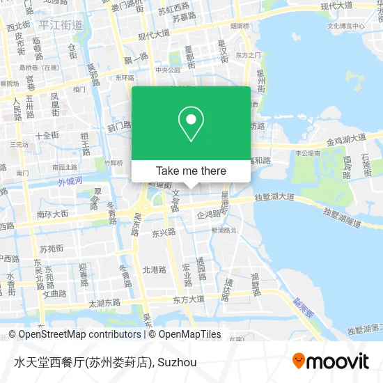 水天堂西餐厅(苏州娄葑店) map