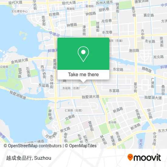 越成食品行 map