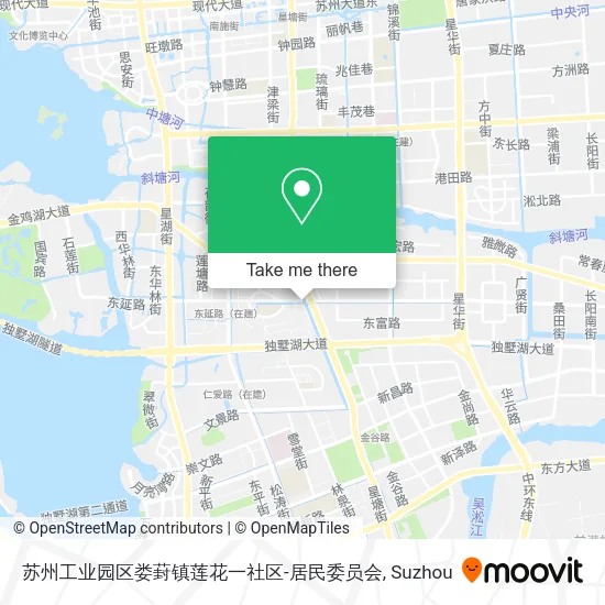 苏州工业园区娄葑镇莲花一社区-居民委员会 map