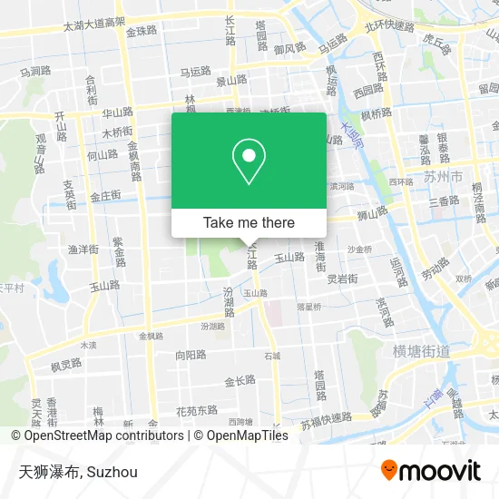 天狮瀑布 map