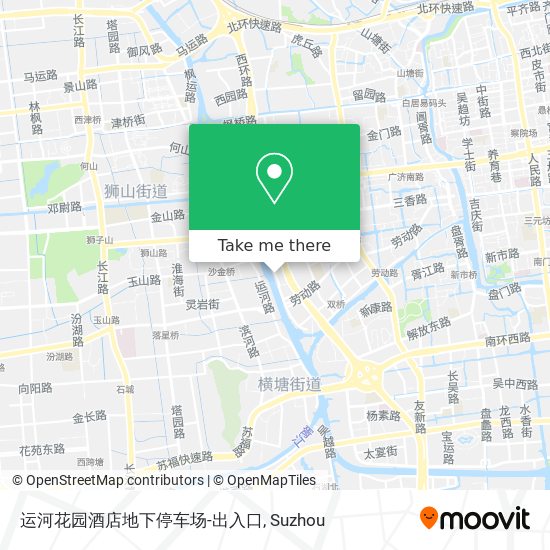 运河花园酒店地下停车场-出入口 map