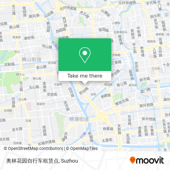 奥林花园自行车租赁点 map