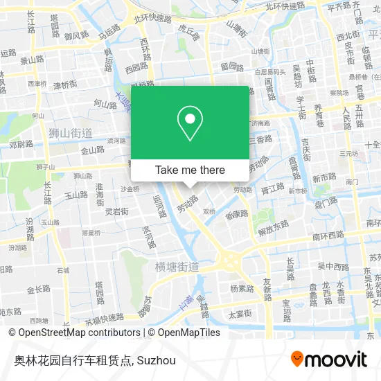 奥林花园自行车租赁点 map