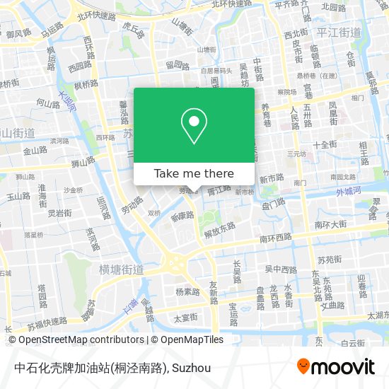 中石化壳牌加油站(桐泾南路) map