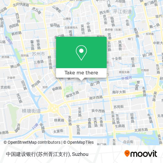 中国建设银行(苏州胥江支行) map