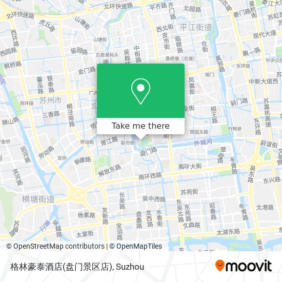 格林豪泰酒店(盘门景区店) map