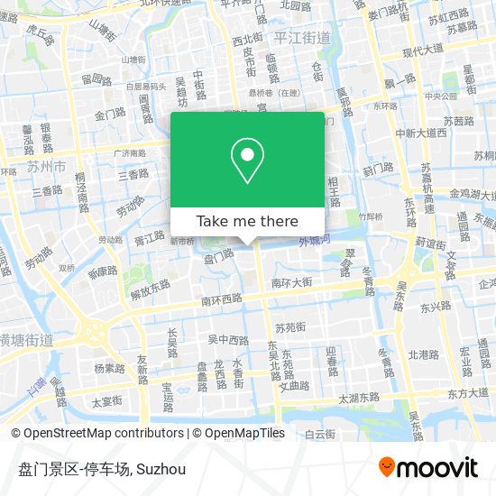 盘门景区-停车场 map