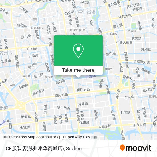 CK服装店(苏州泰华商城店) map