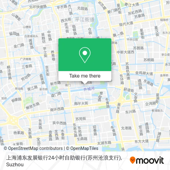 上海浦东发展银行24小时自助银行(苏州沧浪支行) map