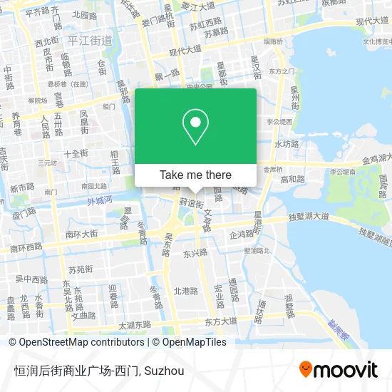 恒润后街商业广场-西门 map