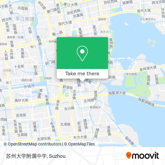 苏州大学附属中学 map