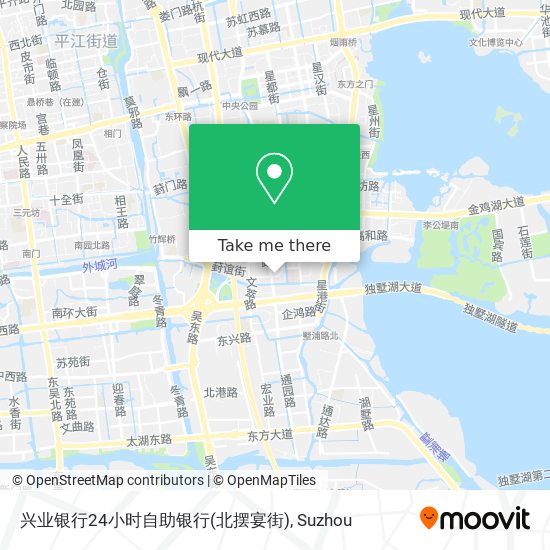 兴业银行24小时自助银行(北摆宴街) map