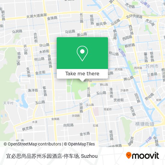 宜必思尚品苏州乐园酒店-停车场 map