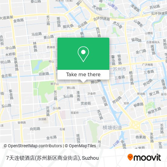 7天连锁酒店(苏州新区商业街店) map