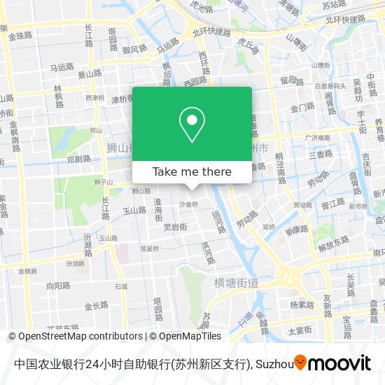 中国农业银行24小时自助银行(苏州新区支行) map