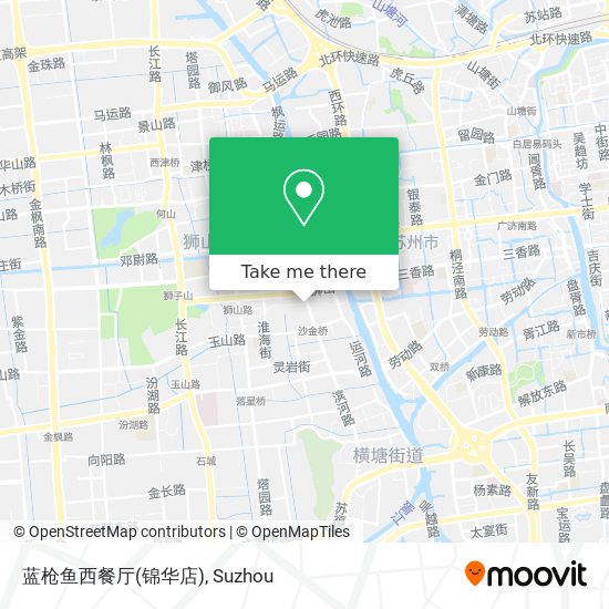 蓝枪鱼西餐厅(锦华店) map