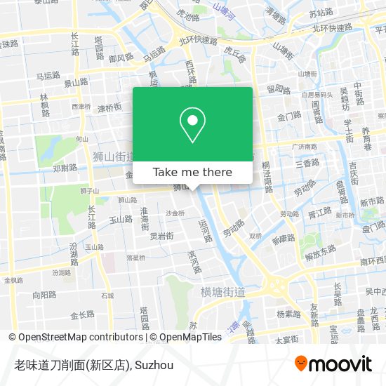 老味道刀削面(新区店) map
