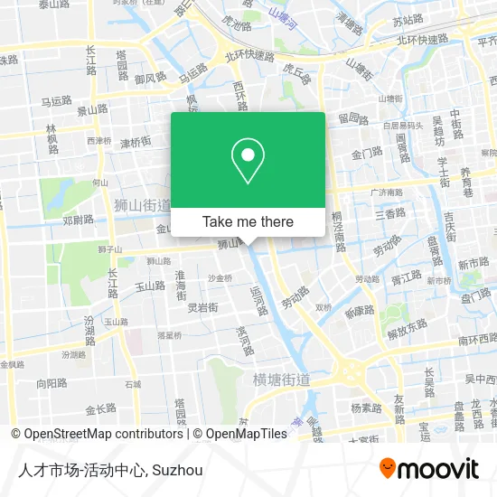 人才市场-活动中心 map