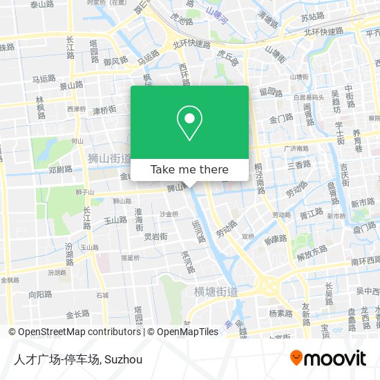 人才广场-停车场 map